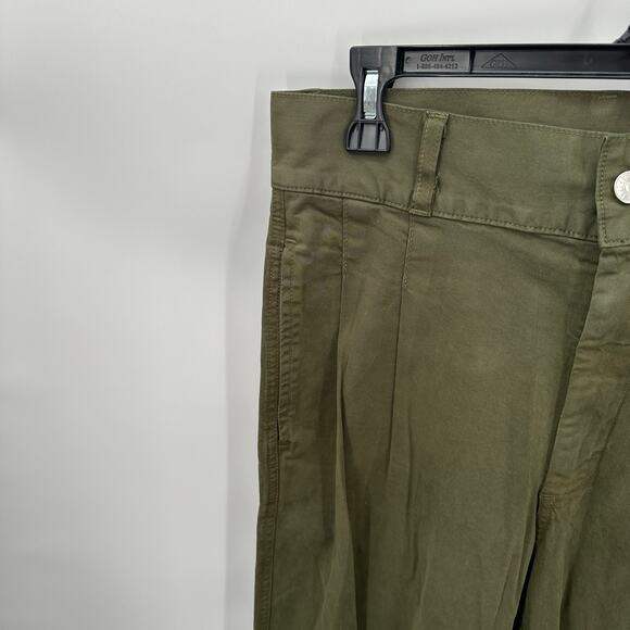 EDWIN NWT Evereve Olive Green Isla Pleated Barrel Leg Trouser Pant // 26 - Picture 8 of 15